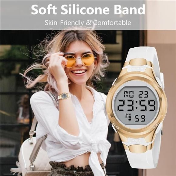 Sport Digital Women\'s Watch Waterproof